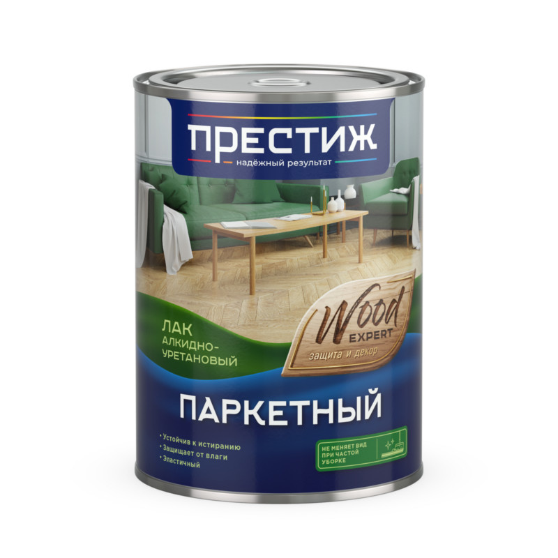 Лак паркетный Престиж алкидно-уретановый 1,9 л глянец