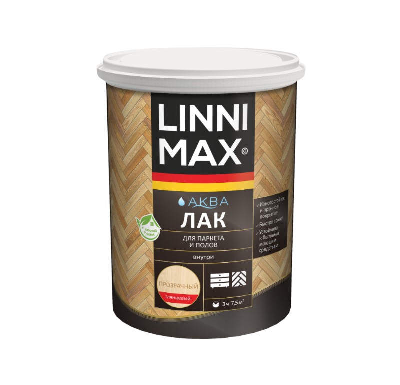 Лак акрил LINNIMAX для дерева глянцевый 2,5л