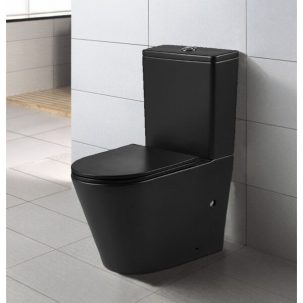 Унитаз Azario VETRO AZ-2149 черн матов
