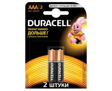 Батарейка Duracell LR03-2BL BASIC AAA