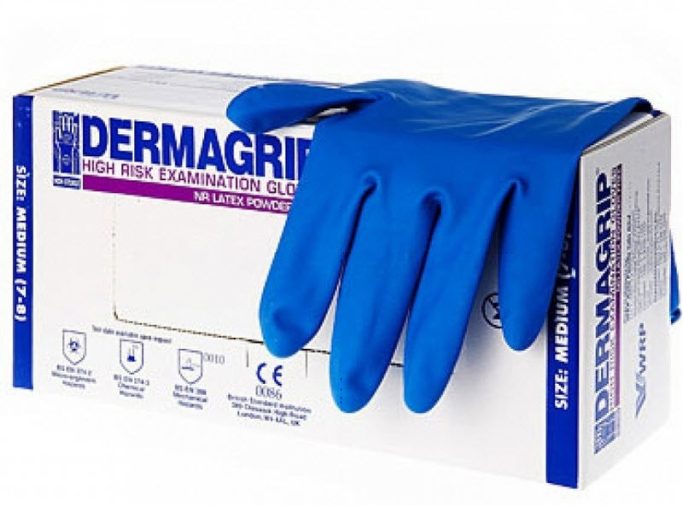 Перчатки хоз. латекс Dermagrip XL