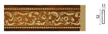 Молдинг средний 156-1084 52х11х2400