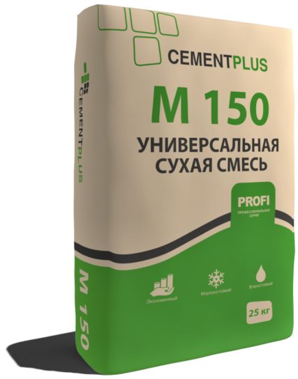 Цементно-песчанная смесь CEMENTPLUS М150 25 кг (56 меш)