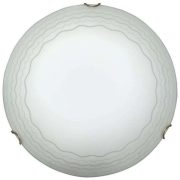 Светильник Кружево 300 2*60W мат бел/хром