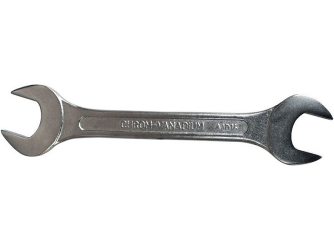 Ключ рожковый 12 х 13 мм, хромованадиевая сталь, матовое хромированное покрытие  631213-13