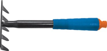 Грабельки ручные синяя пластик ручка 295 мм 77061