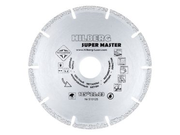 Диск алм 125х22,2 отрезной Super Master 510125