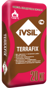 Кладочнная смесь для печей и каминов  IVSIL TERRAFIX  20 кг белая (64 меш )