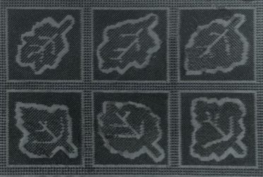 Коврик резин R/PIN MATS 40x60 Листья 5мм (М)