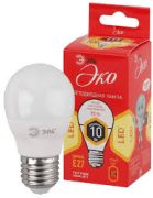 Лампа светодиод ЭРА LED smd Р45-10W-827-Е27 ЕСО