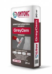 Шпатлевка GreyCem цементная 20 кг Литокс (70меш)
