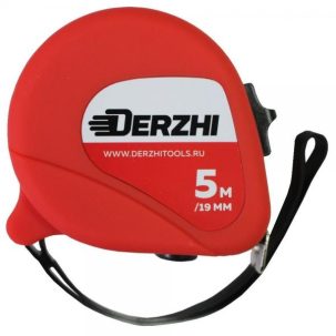 Рулетка DERZHI ЭКО с резин покрыт 5м/16мм 8419-3-005