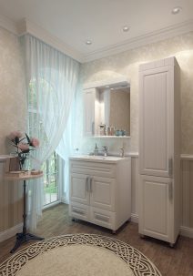 Тумба Paradiz 70 + умывальник Фостер 70 бел