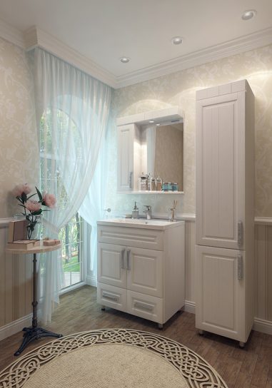 Тумба Paradiz 70 + умывальник Фостер 70 бел