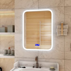 Зеркало Glamour Led 800х900 с музык блок подогрев сенсорный выкл Н/З