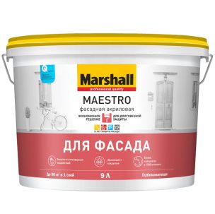 Краска в/д Marshall Maestro фасадная ВС 9л