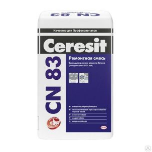 Смесь CN 83 для ремонта бет и устр стяжек 25 кг