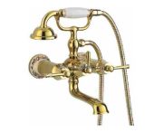Смеситель Gerhans д/ванны кор нос золото K13020G,,,