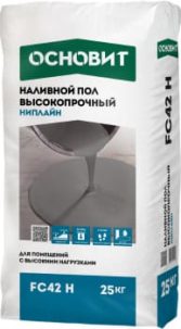 Основит наливной пол высокопроч Ниплайн FC42 25 кг (54 меш) УЦЕНКА