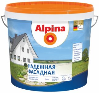 Краска Альпина Fassadenfarbe (Надежная) 15,5 кг/10л