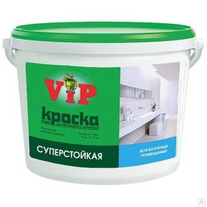 Краска в/д VIP моющаяся д/влаж пом 7 кг