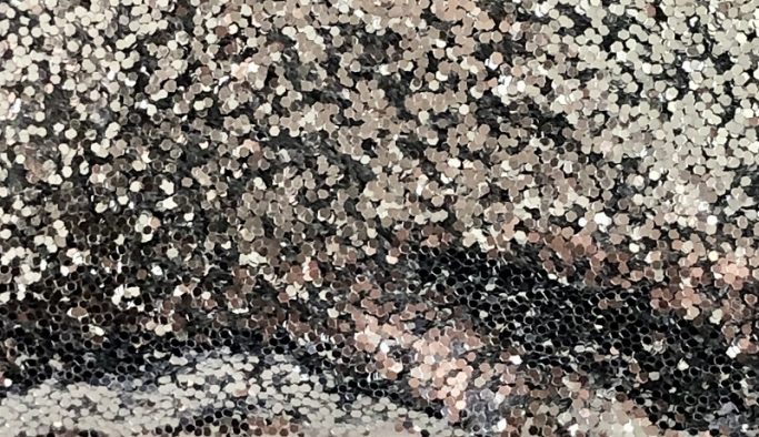 Блестки точечные на жидкие обои Серебро