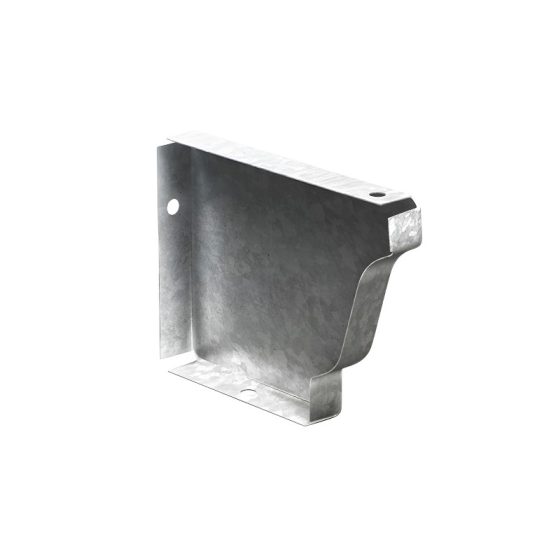 Заглушка желоба правая оцинкованная