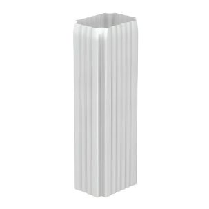 Труба водосточная 76*102*1000+колено 9010 (Н)