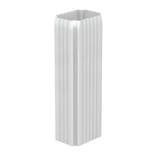 Труба водосточная 76*102*1000+колено 9010 (Н)