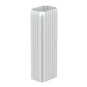 Труба водосточная 76*102*3000+колено (ПЛ-02-9010-0,5) (Н)