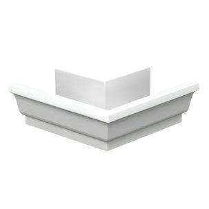 Угол желоба наружный 120*86 (ПЛ-02-9010-0,5) (Н)