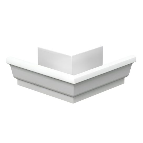 Угол желоба наружный  120*86 (ПЛ-02-9010-0,5) (Н)