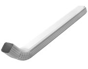 Труба водосточная 76*102*3000+колено (ПЭ-01-9003-ОН)