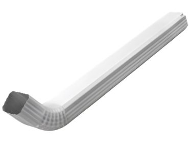 Труба водосточная 76*102*3000+колено (ПЭ-01-9003-ОН)