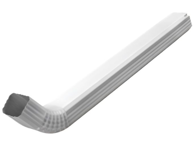 Труба водосточная 76*102*3000+колено (ПЭ-01-9003-ОН)