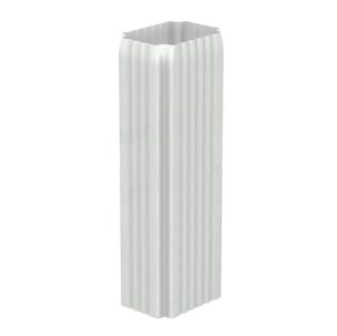 Труба водосточная 76х102х3000 + колено (ПЭ-01-9003-ОН)