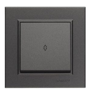 Выключатель Karea 1 клав коричн проходной