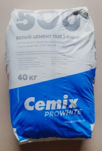 Цемент белый  М-500 40 кг (35 меш)