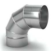 Колено (нерж сталь 0,5 мм) угол 90 ф 180 УЦЕНКА