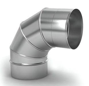Колено (нерж сталь 0,5 мм) угол 90 ф 180 УЦЕНКА