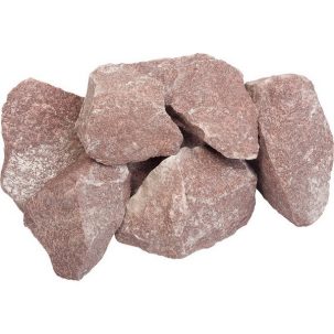 Камень для бани Кварцит малиновый 20 кг