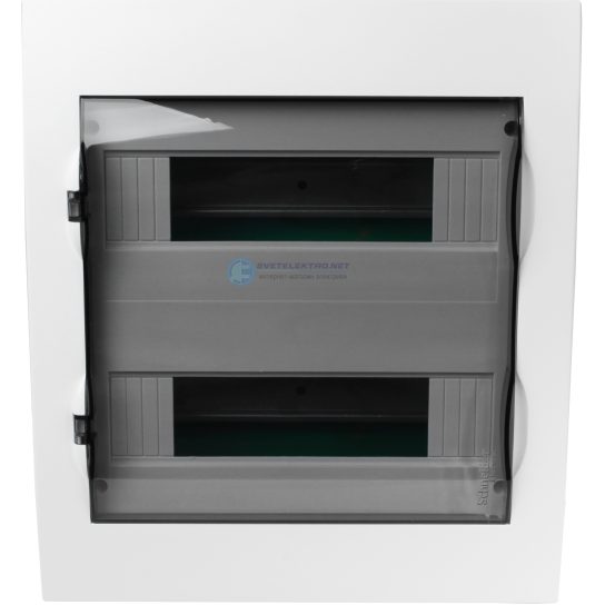 Щит распред встраеваемый белый дверь прозрачн 2ряд/24модуля Schneider Electric