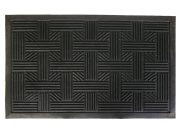 Коврик резин 45x75  черн Плетеный  31-041