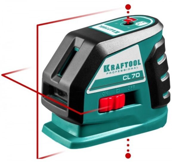 Нивелир лазер. KRAFTOOL СL-70 20м/70м I штат. пит.4хАА 34660-3