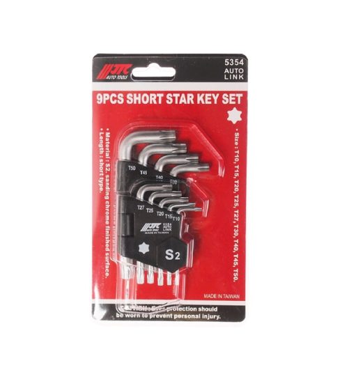 Набор L-образных ключей TORX   (T10--T50) 9 шт 64009