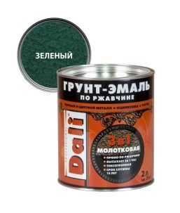 Эмаль молот/эф DALI зеленая 2л