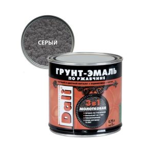Эмаль молот/эф DALI серая 0,75 л УЦЕНКА
