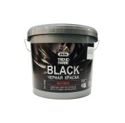 Краска в/д для стен и потолка Dufa Trend Farbe Black матовая черная 5л