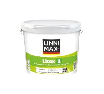 Краска в/д для внутренних работ LINNIMAX Litex/Литекс 1 База 1 9л