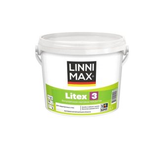 Краска в/д для внутренних работ LINNIMAX Litex/Литекс 3 База 1 2,5л